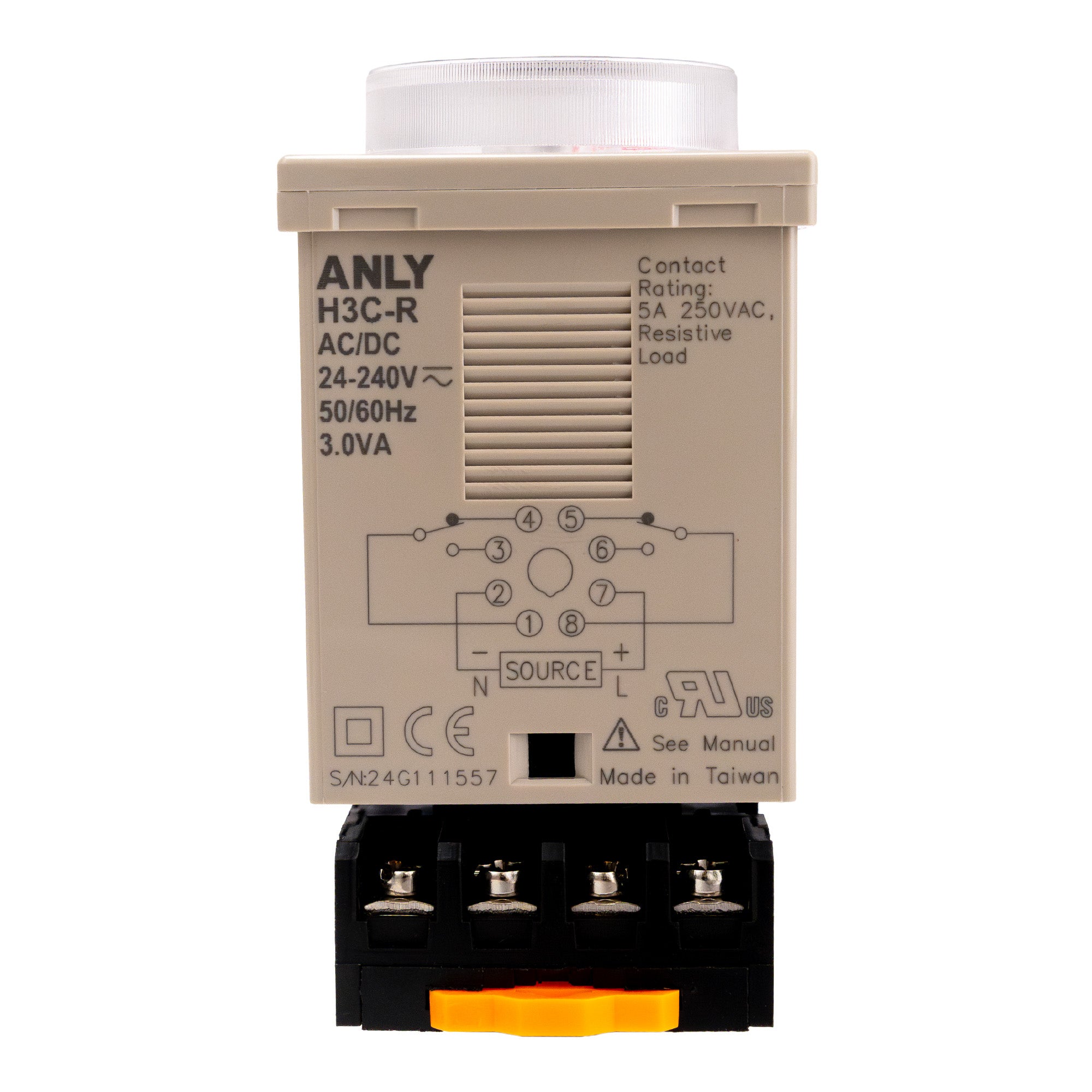 H3C-R Multi-Function Panel Mount Analog Timer