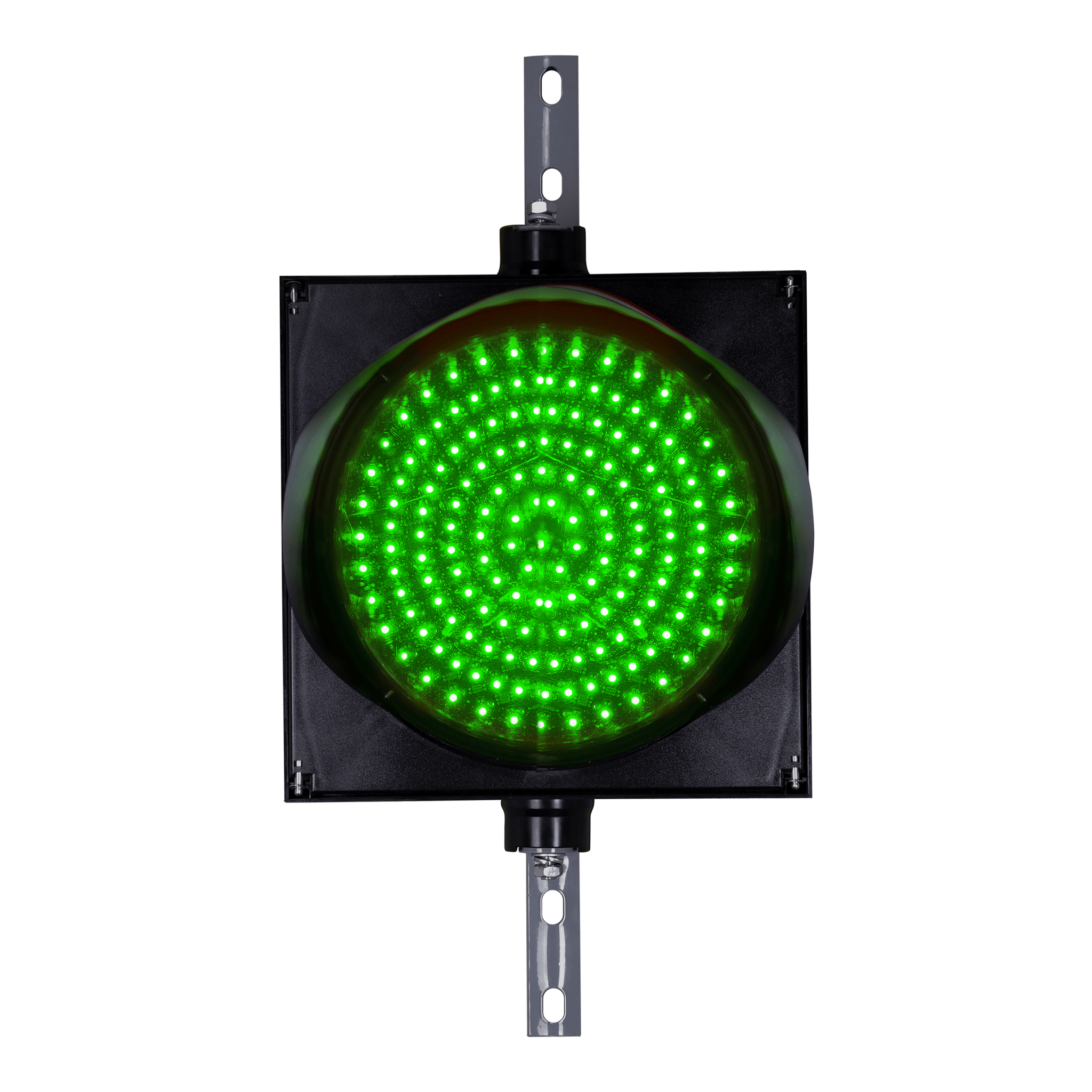 12 Inch Diameter 2-in-1 Lens LED Stop-Go Loading Dock Traffic Light, 2 Color (Ready to Wire)