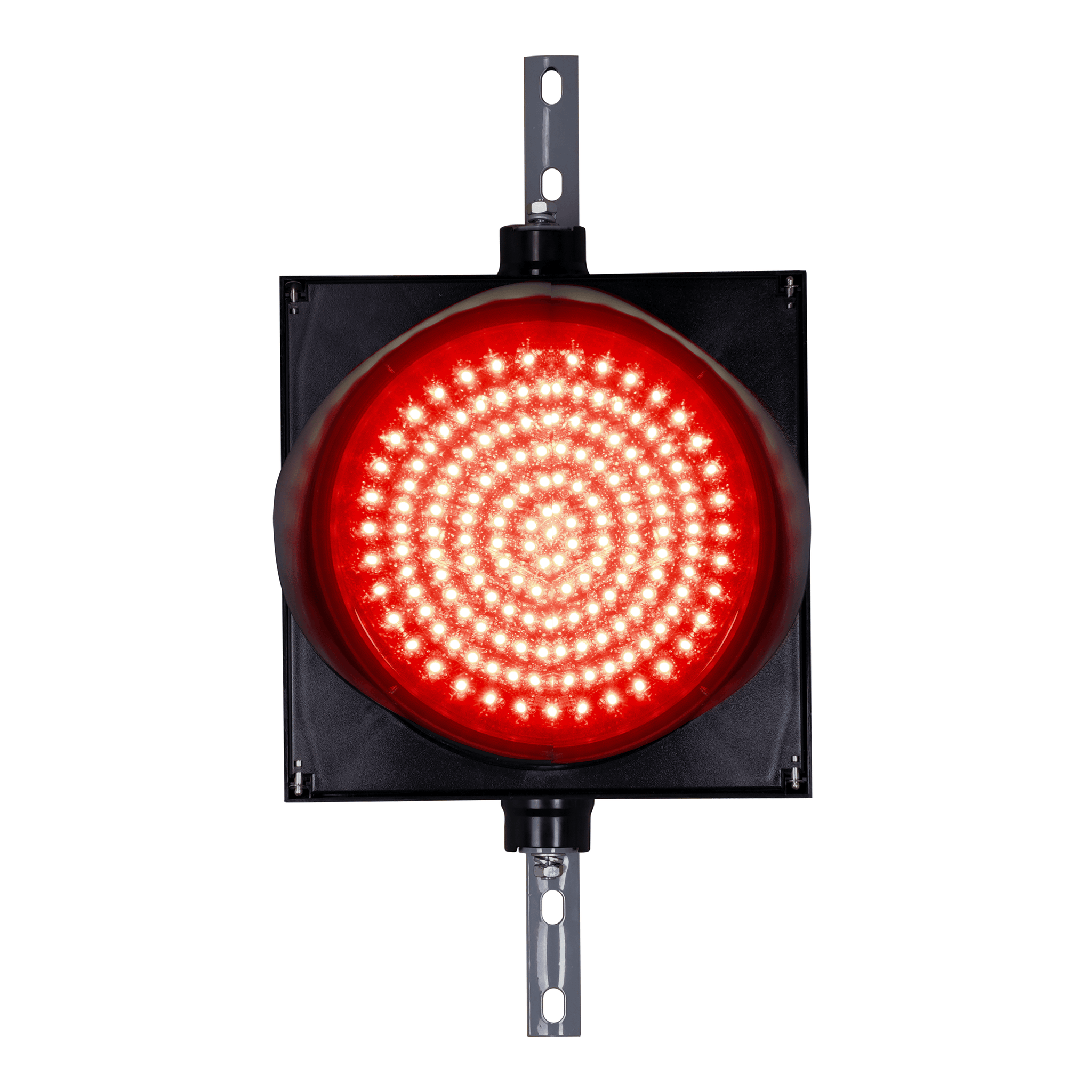 12 Inch Diameter 2-in-1 Lens LED Stop-Go Loading Dock Traffic Light, 2 Color (Ready to Wire)