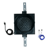 8 Inch Diameter Lens LED Traffic Light Signal, 2 in 1, Wireless Key Fob Control and 8 Foot Power Cord (Plug and Play)