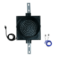 8 Inch Diameter Lens LED Traffic Light Signal, 2 in 1, Wireless Key Fob Control and 8 Foot Power Cord (Plug and Play)