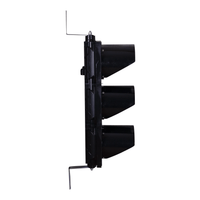 8 Inch Diameter Lens LED Traffic Light Signal - 3 Color 10 Ft Cable 3 Switch Control Box (Plug And Play)