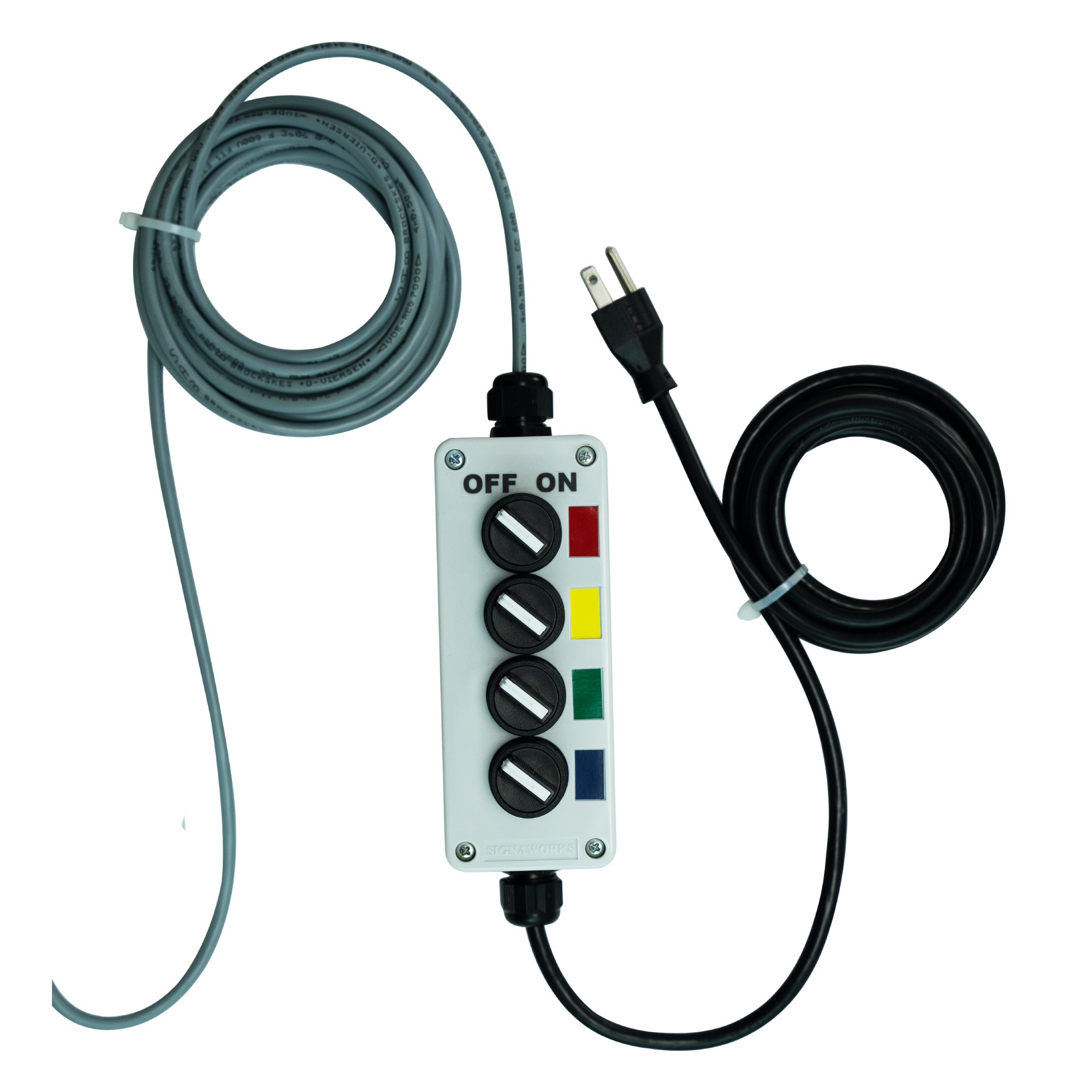 LED Andon Tower Light with 10FT Extended Cable Flashing and Continuous