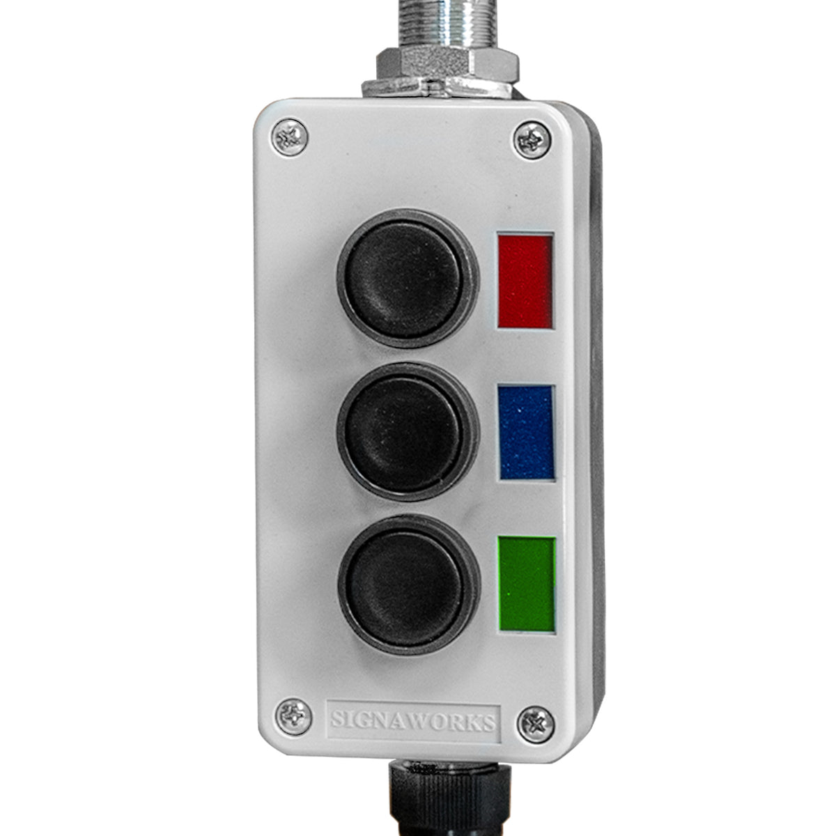 Astl Panel ASTL - LED Andon Tower Light 5 FT Pole with Buzzer Red Blue Green 110V ...