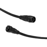 Black cable with two connectors on a white background.