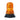Orange warning light on a white background.