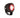 A black safety indicator for forklift trucks with a red light illuminated, mounted on an adjustable bracket.