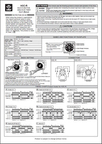 A black on white user manual of the timer including settings, specs and wiring diagram.