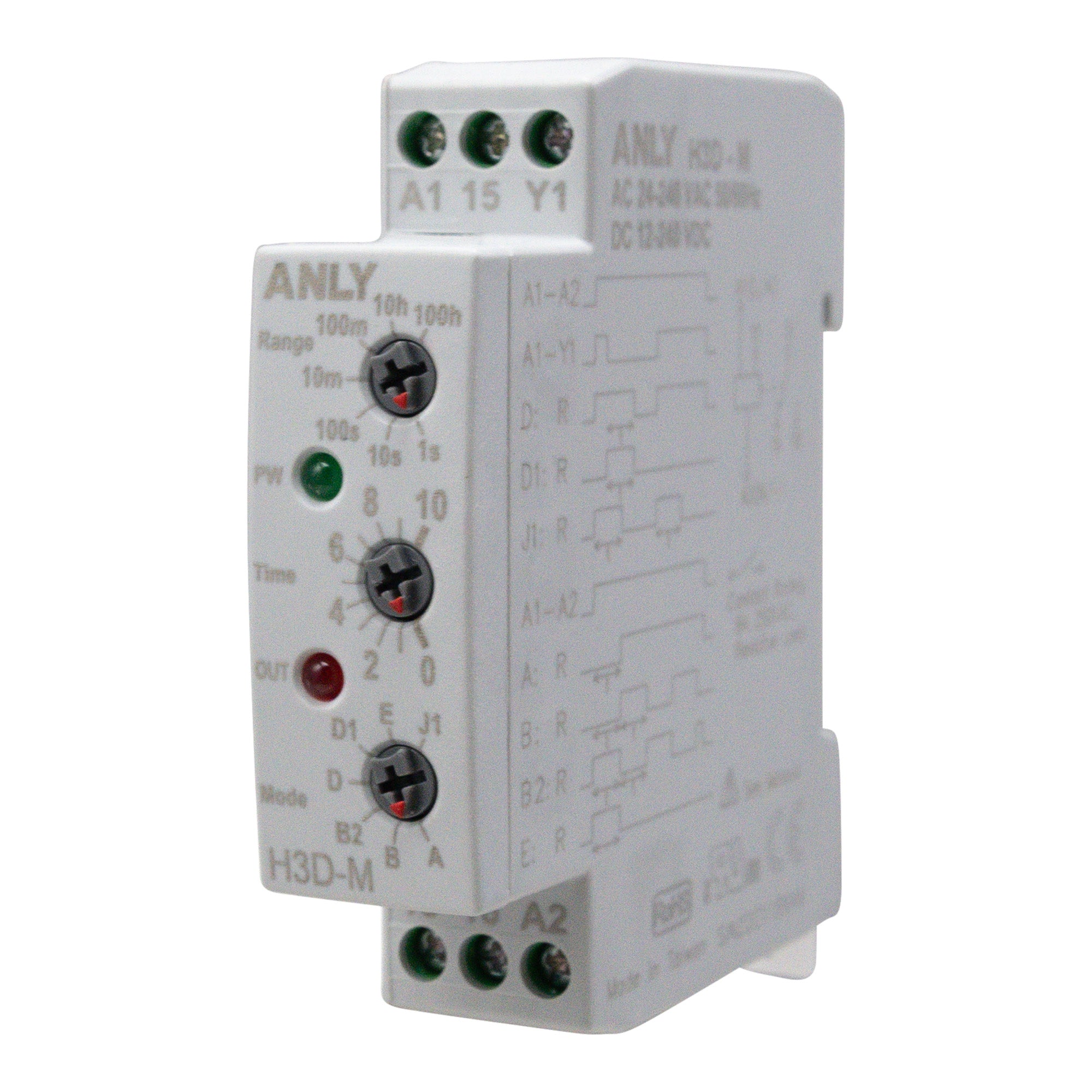 H3D-M Multi-Function Analog DIN Rail Timer – Signaworks