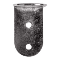 Front profile of a right angle mount on a white background.