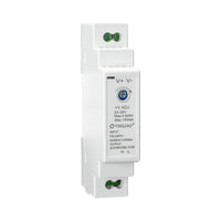 White electronic module with labeled terminals on a white background