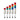 Collection of multicolor pole-mounted industrial signal lights on a white background.