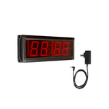 Four digit display with power cord on a white background.