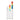 Monochrome and multicolor industrial signal light on a white background.