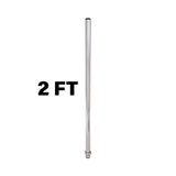 1-Meter metal pole on a white background.