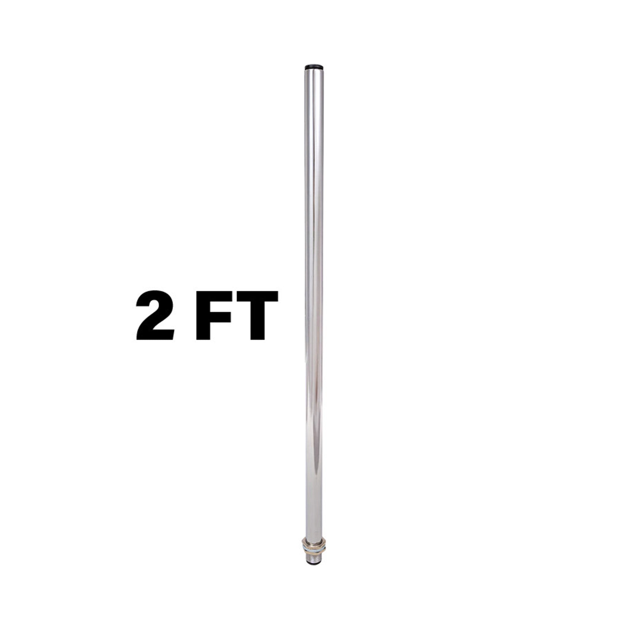 1-Meter metal pole on a white background.
