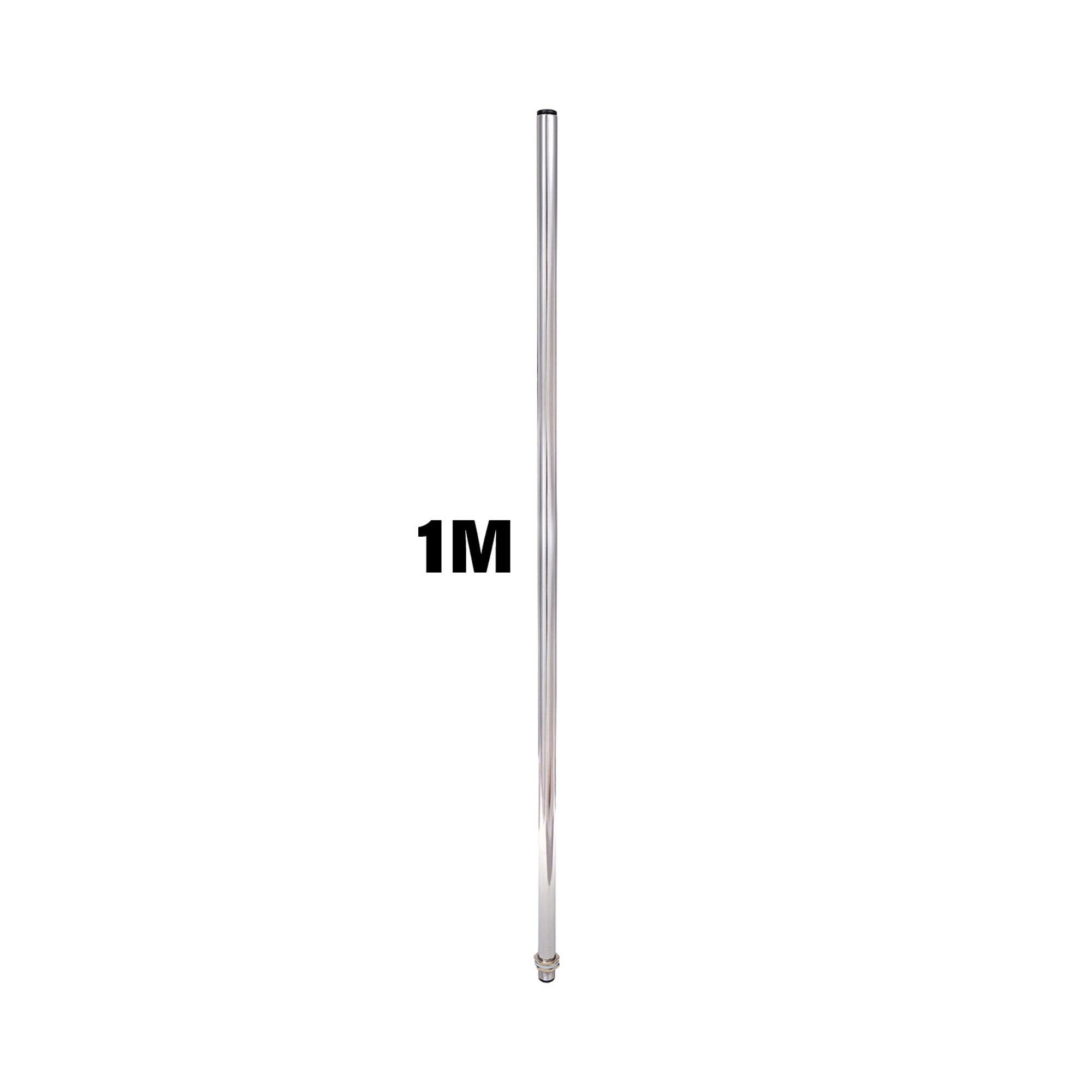 2-foot metal pole on a white background.