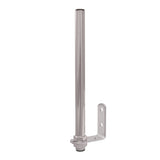 1 foot pole with hardware mounted on a white background.