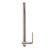 1 foot pole with hardware mounted on a white background.