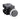 Black extended button switch with black casing on a white background.