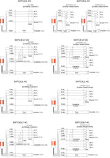 Collection of 9 wall mount tower light wiring diagram with red illumination.
