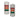Two wall mount LED tower lights, one with a tan body and the other with a chrome body, each featuring a series of red, green, and amber colored lights.
