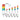 A set of ready to wire multicolor industrial signal lights with mounting hardware on a white background.